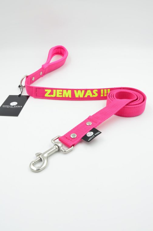 DSC_0123 2.5cm Smycz Z Rączką I Własnym Haftem STAL NIERDZEWNA - POLECANE