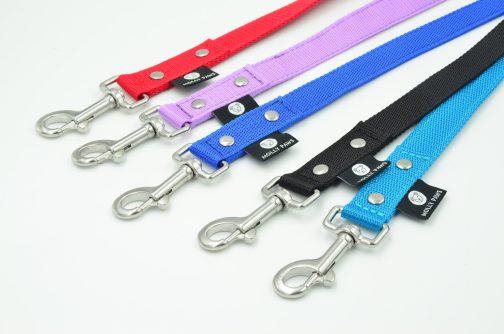 Smycz z rączką szer.2.5cm STAL NIERDZEWNA - POLECANE