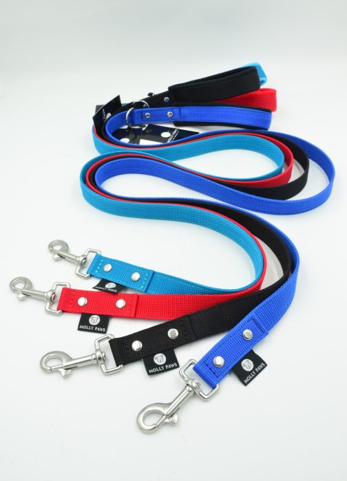 Smycz z rączką szer.2.5cm STAL NIERDZEWNA - POLECANE