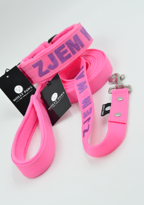 DSC_0553 2.5cm Smycz Z Rączką I Własnym Haftem STAL NIERDZEWNA - POLECANE