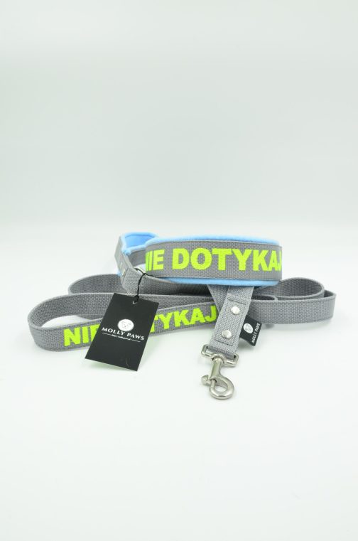 DSC_0598 2.5cm Smycz Z Rączką I Własnym Haftem STAL NIERDZEWNA - POLECANE