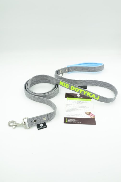 DSC_0606 2.5cm Smycz Z Rączką I Własnym Haftem STAL NIERDZEWNA - POLECANE