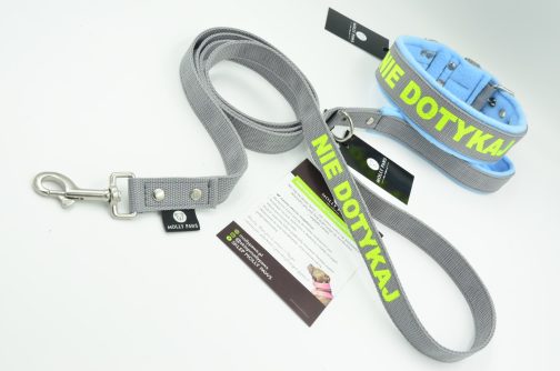 DSC_0624 2.5cm Smycz Z Rączką I Własnym Haftem STAL NIERDZEWNA - POLECANE