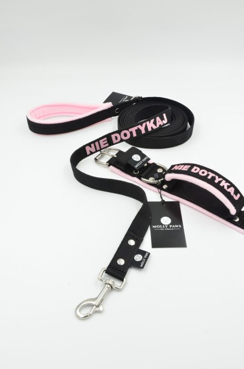 DSC_1180 2.5cm Smycz Z Rączką I Własnym Haftem STAL NIERDZEWNA - POLECANE