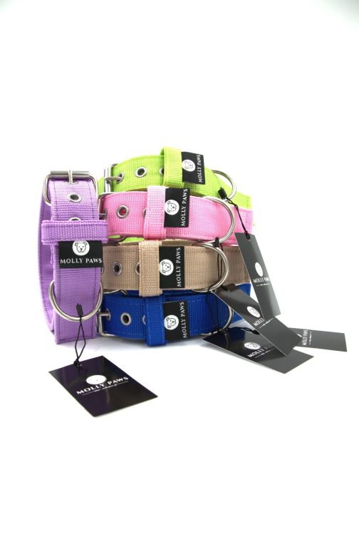 obroza roz 4cm kolory Obroża o szer. 4cm STAL NIERDZEWNA -POLECANE