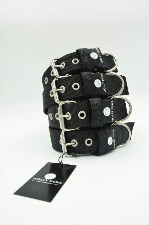 Obroża o szer. 4cm Z Haftem STAL NIERDZEWNA - POLECANE