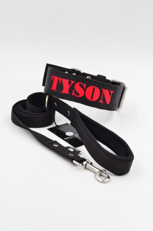 DSC_0168 Obroża z polarem o szer.5cm Z Haftem STAL NIERDZEWNA- POLECANE