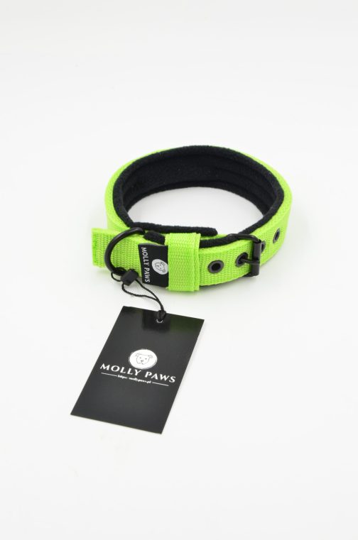 Lekka Obroża z polarem i Haftem o szerokości 2.5cm