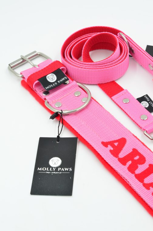 DSC_0274 Obroża z polarem o szer.5cm Z Haftem STAL NIERDZEWNA- POLECANE