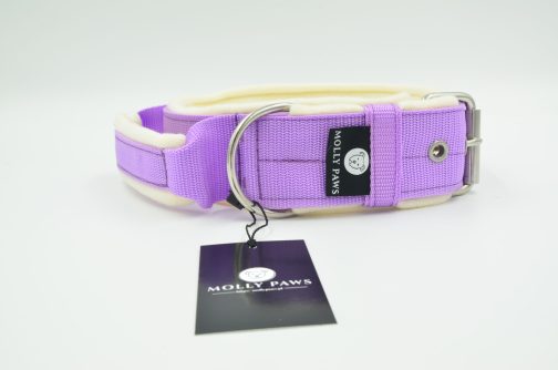 Obroża z uchwytem i polarem o szer.4cm STAL NIERDZEWNA - POLECANE