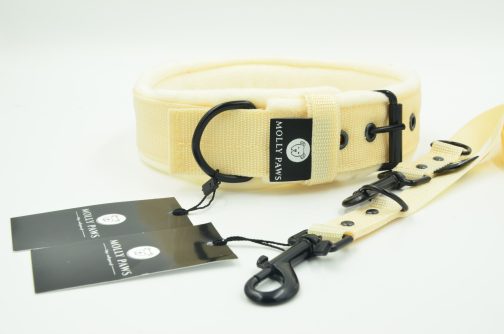 DSC_0350 Lekka Obroża z polarem i Haftem o szerokości 4cm