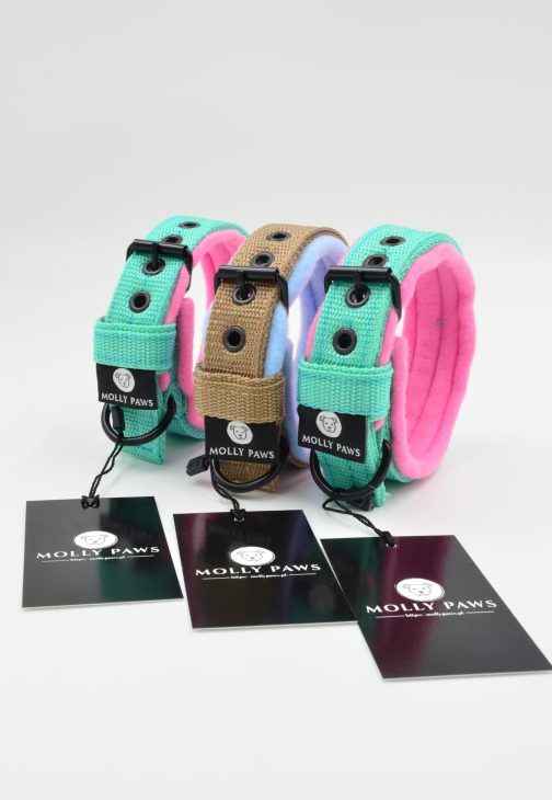 Lekka Obroża z polarem o szerokości 2cm