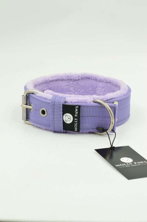 Obroża z polarem o sze.4cm Z Haftem STAL NIERDZEWNA - POLECANE