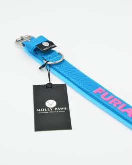 Obroża z polarem o szer. 2.5cm Z Haftem STAL NIERDZEWNA - POLECANE