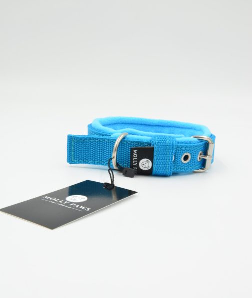 Obroża z polarem o szer. 2.5cm Z Haftem STAL NIERDZEWNA - POLECANE