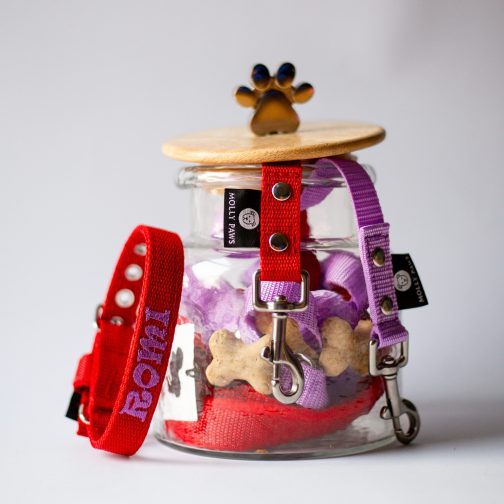 Obroża o szer. 3cm z Haftem STAL NIERDZEWNA - POLECANE