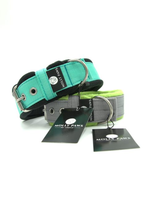 Obroża z polarem o sze.4cm Z Haftem STAL NIERDZEWNA - POLECANE