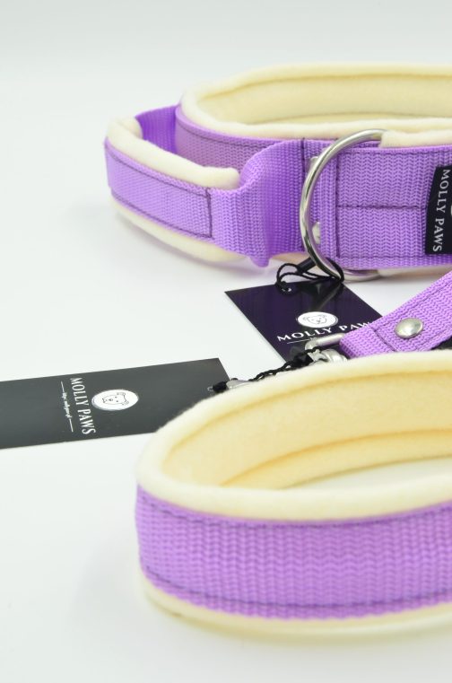 Obroża z uchwytem i polarem o szer.4cm STAL NIERDZEWNA - POLECANE