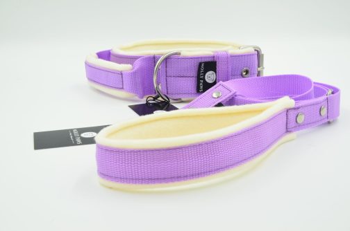 Obroża z uchwytem i polarem o szer.4cm STAL NIERDZEWNA - POLECANE