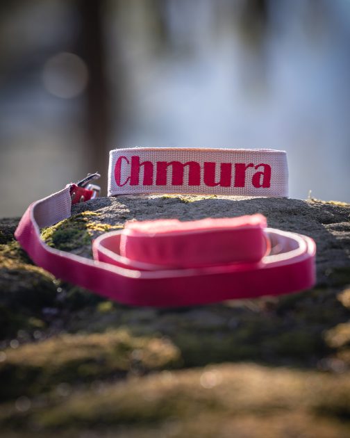 8Q6A7773- (1) Smycz dwukolorowa z rączką szer.2.5cm STAL NIERDZEWNA - POLECANE