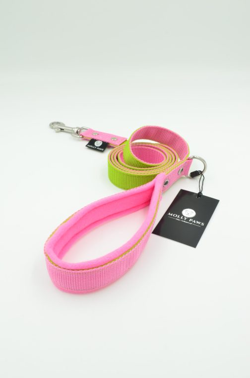 DSC_0021 Smycz dwukolorowa z rączką STAL NIERDZEWNA - POLECANE