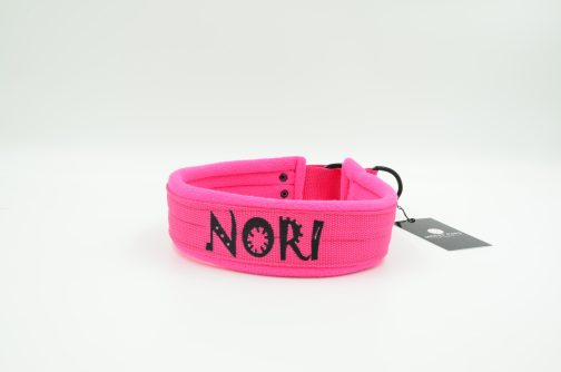 Obroża Lekka - półzaciskowa z Własnym Haftem