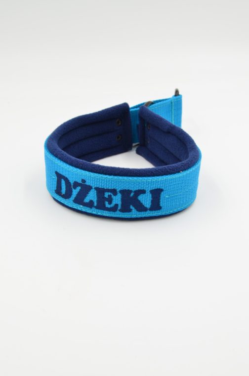 Obroża Lekka - półzaciskowa z Własnym Haftem