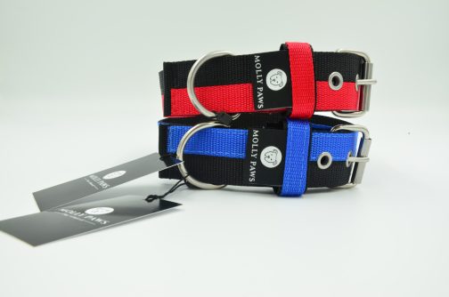 DSC_0288 Obroża o szer. 4cm DWA KOLORY STAL NIERDZEWNA - POLECANE