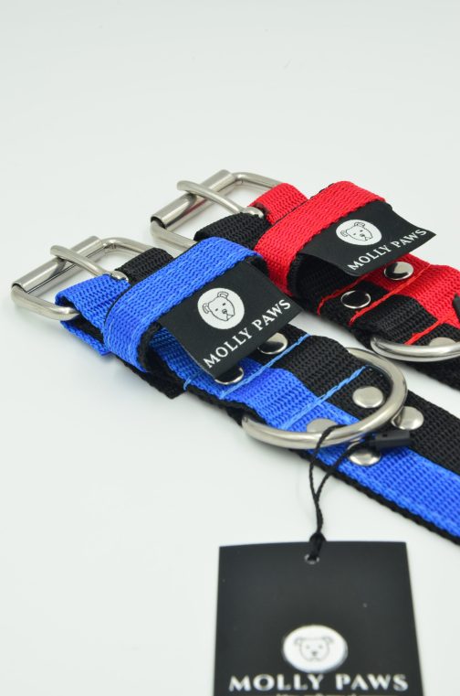 DSC_0316 Obroża o szer. 4cm DWA KOLORY STAL NIERDZEWNA - POLECANE