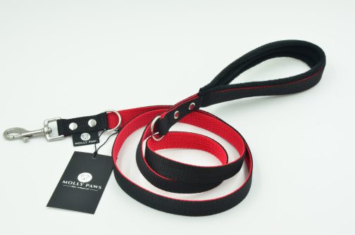 DSC_0366 Smycz dwukolorowa z rączką STAL NIERDZEWNA - POLECANE