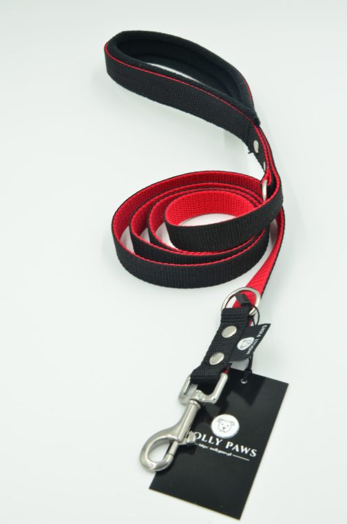 DSC_0374 Smycz dwukolorowa z rączką STAL NIERDZEWNA - POLECANE