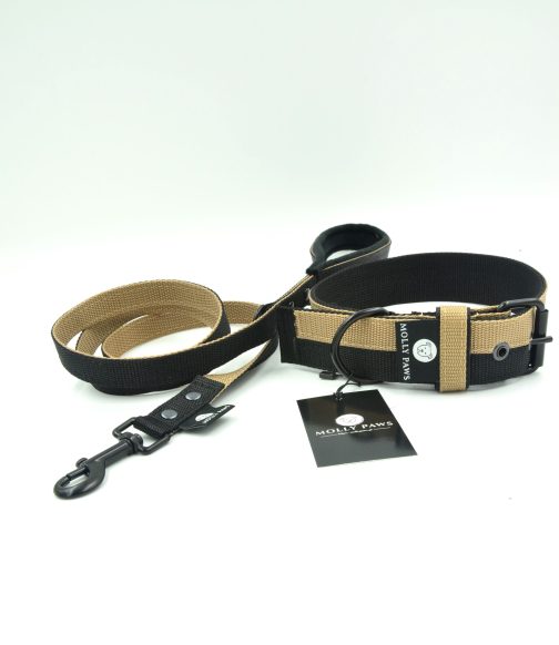 Smycz lekka dwukolorowa z rączką