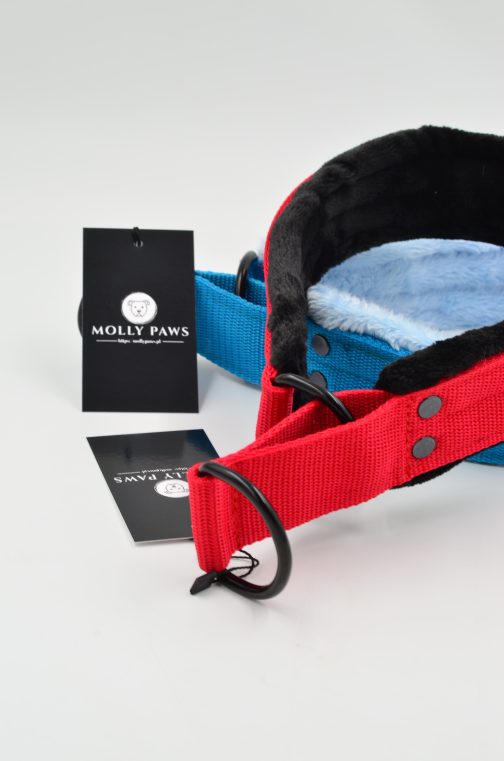 Obroża Lekka - półzaciskowa z Własnym Haftem