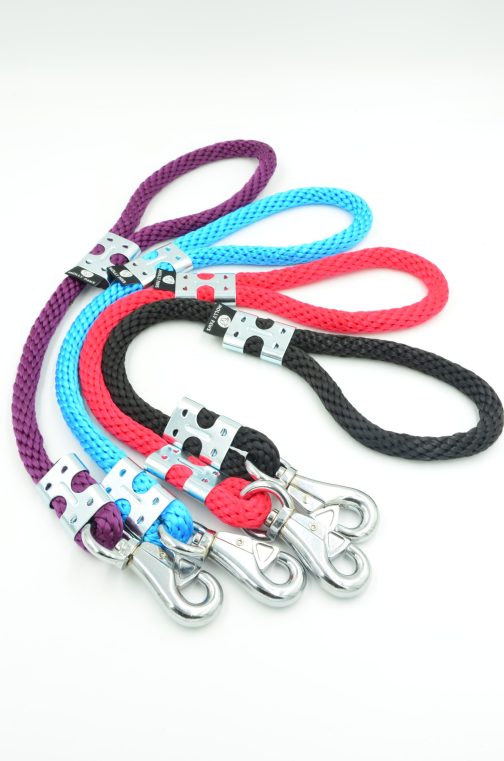 Smycz z liny dł. 65cm-do prowadzenia psa przy nodze