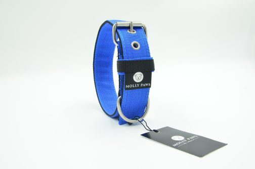 DSC_0646 Obroża DWUKOLOROWA o szer. 4cm Z Haftem STAL NIERDZEWNA - POLECANE