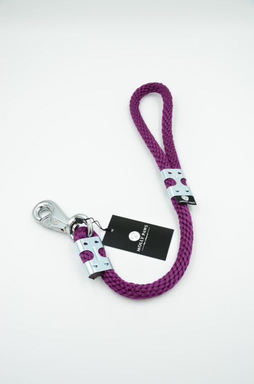 Smycz z liny dł. 65cm-do prowadzenia psa przy nodze