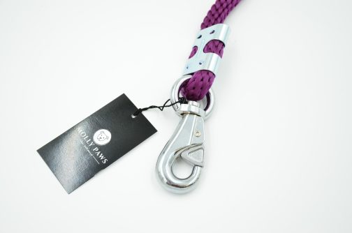 Smycz z liny dł. 65cm-do prowadzenia psa przy nodze