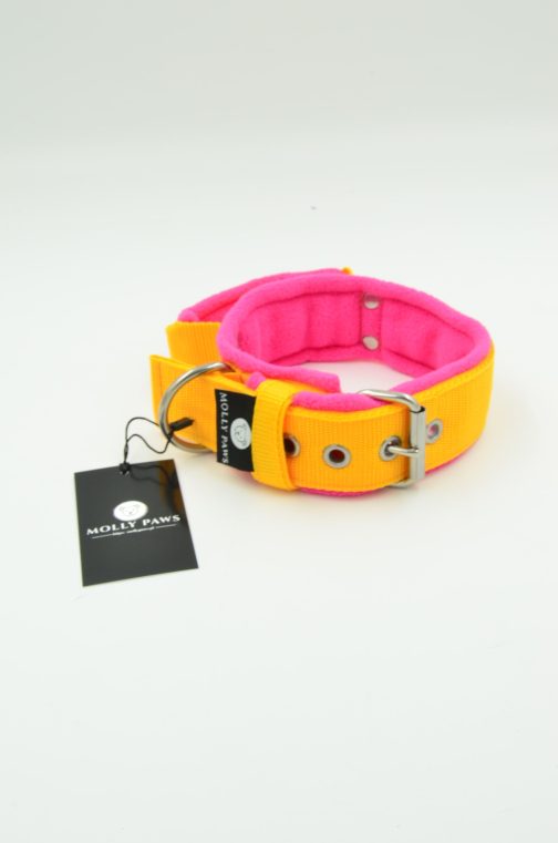 Obroża z polarem i Uchwytem o szer. 4cm STAL NIERDZEWNA- POLECANE