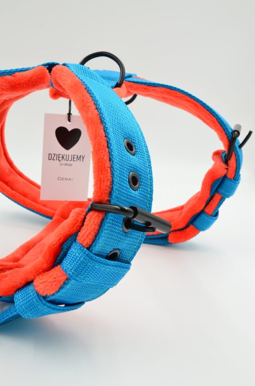 Szelki z mięciutkim polarem o szer. 4cm Lekkie