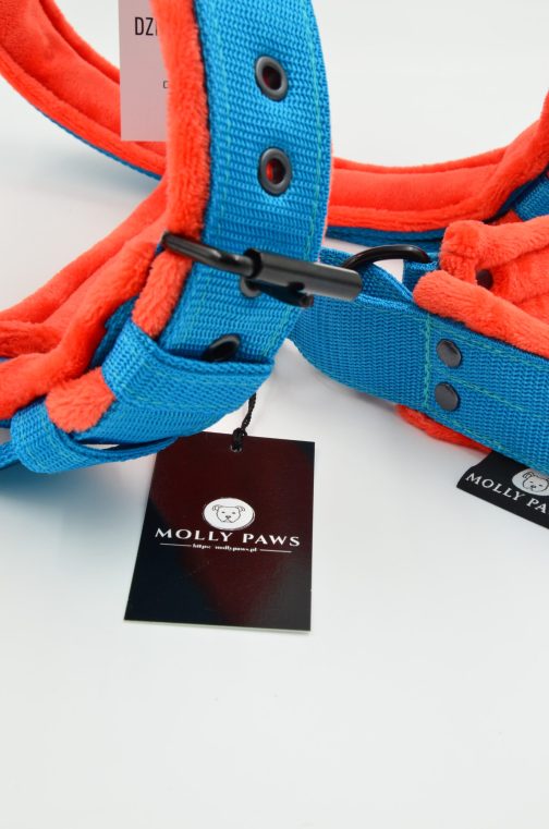 Szelki z mięciutkim polarem o szer. 4cm Lekkie