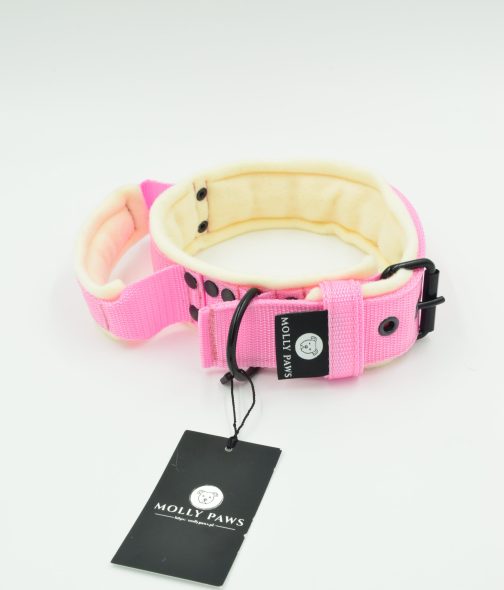 DSC_0096 Lekka Obroża z uchwytem haftem i polarem