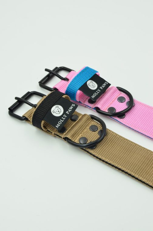 Obroża DWUKOLOROWA Lekka o szerokości 4cm