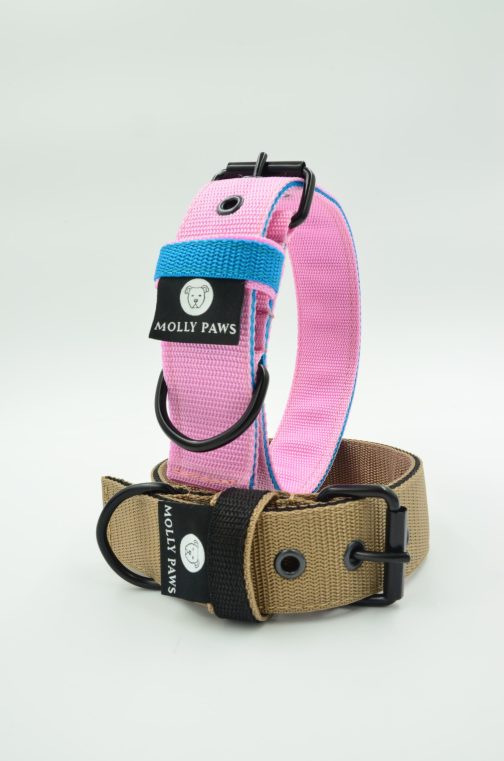 Obroża DWUKOLOROWA Lekka o szerokości 4cm