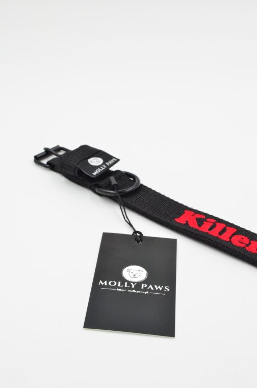 DSC_0391 Obroża o szerokości 3cm lekka z haftem