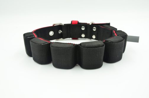 DSC_0443 Obroża szer. 4cm z Obciążeniem Kontrastowa