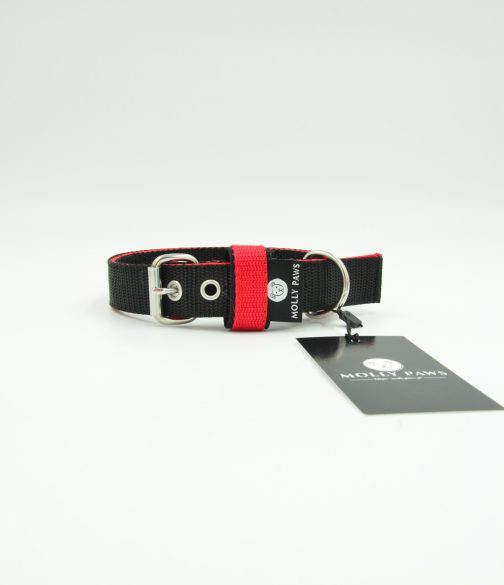 Kolorowa Obroża o szer. 3cm z haftem STAL NIERDZEWNA - POLECANE