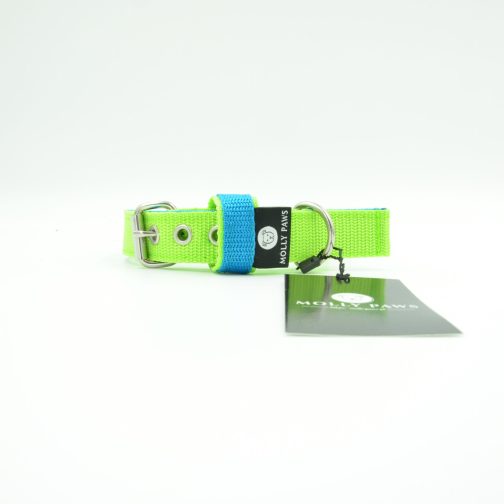 Kolorowa Obroża o szer. 3cm z haftem STAL NIERDZEWNA - POLECANE