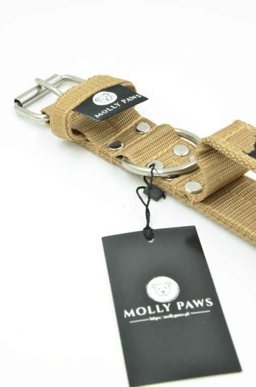 DSC_0784 Obroża z Uchwytem o szer. 5cm i haft STAL NIERDZEWNA- POLECANE