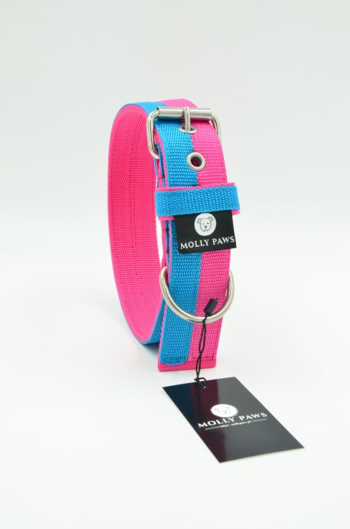 DSC_0870 Obroża o szer. 4cm DWA KOLORY STAL NIERDZEWNA - POLECANE