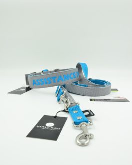 DSC_0271 Zestaw Dwukolorowy Obroża Z Haftem i Smycz Przepinana